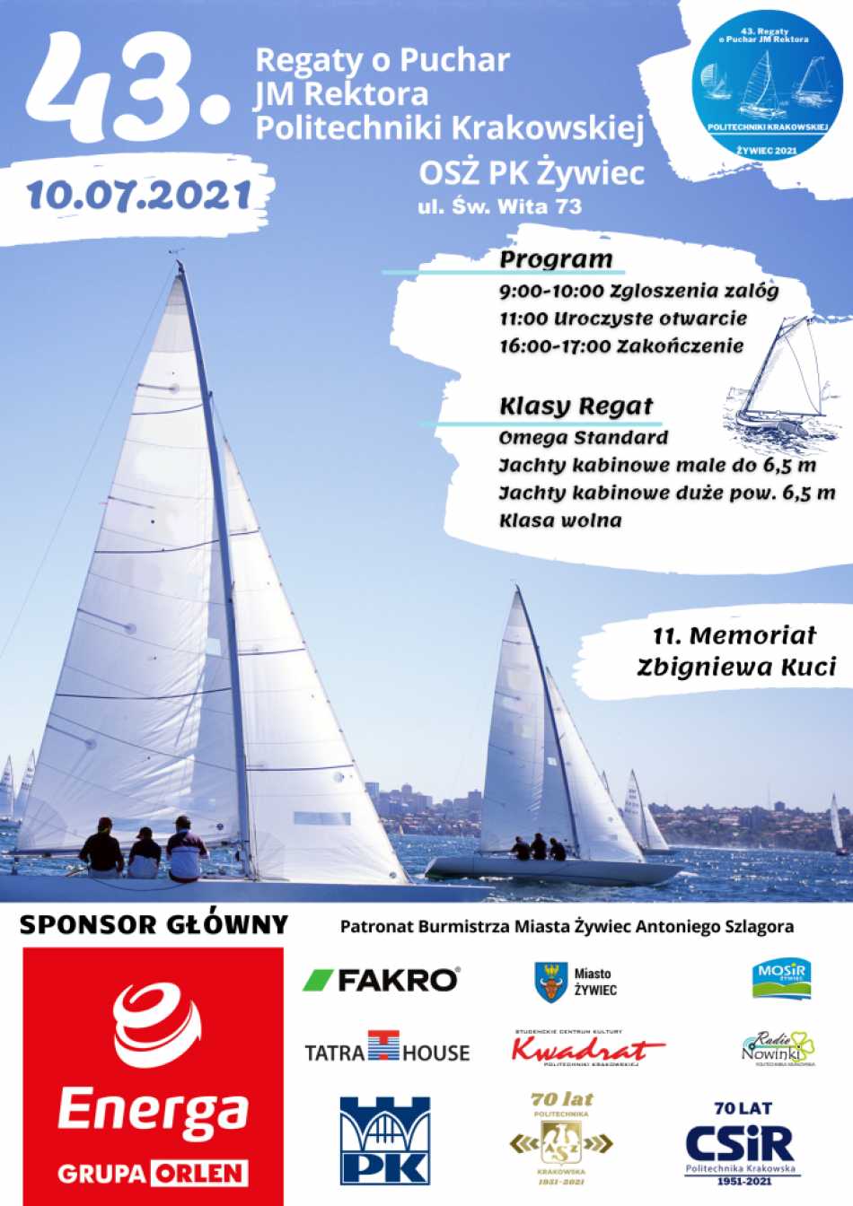 43. Regaty o Puchar JM Rektora Politechniki Krakowskiej