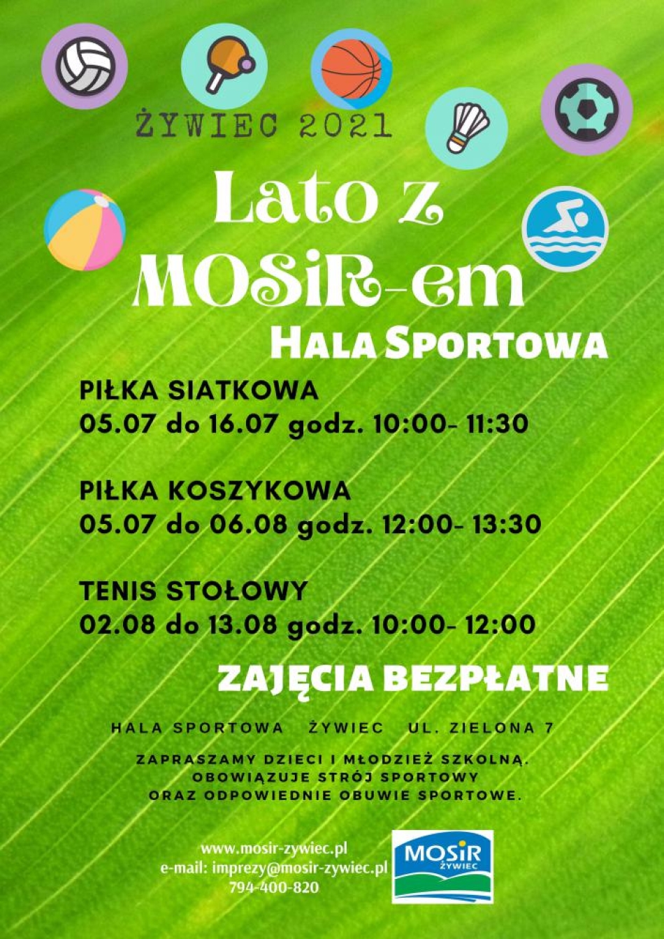 Lato z MOSiR-em :) HALA SPORTOWA