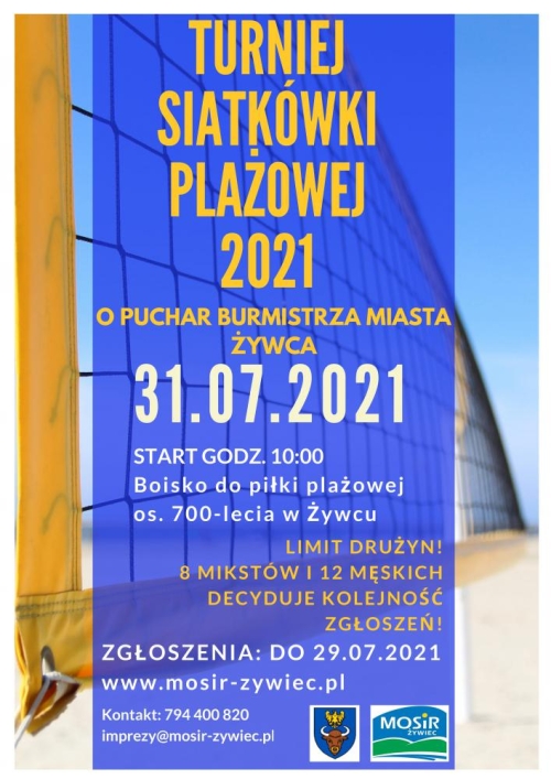 Turniej Siatkówki Plażowej o Puchar Burmistrza Miasta Żywca