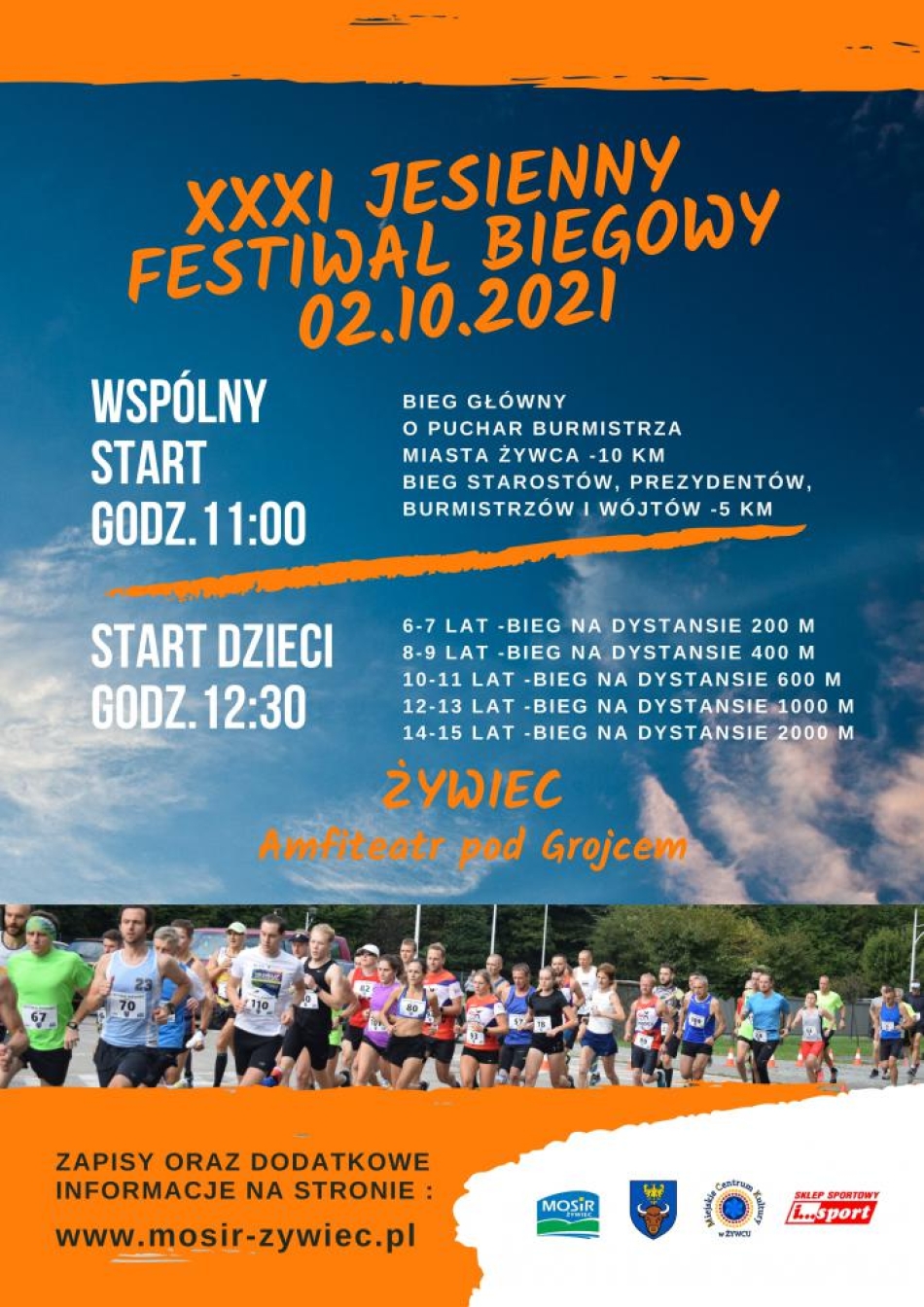 ZAPISY!!! XXXI Jesienny Festiwal Biegowy 02.10.2021 r.