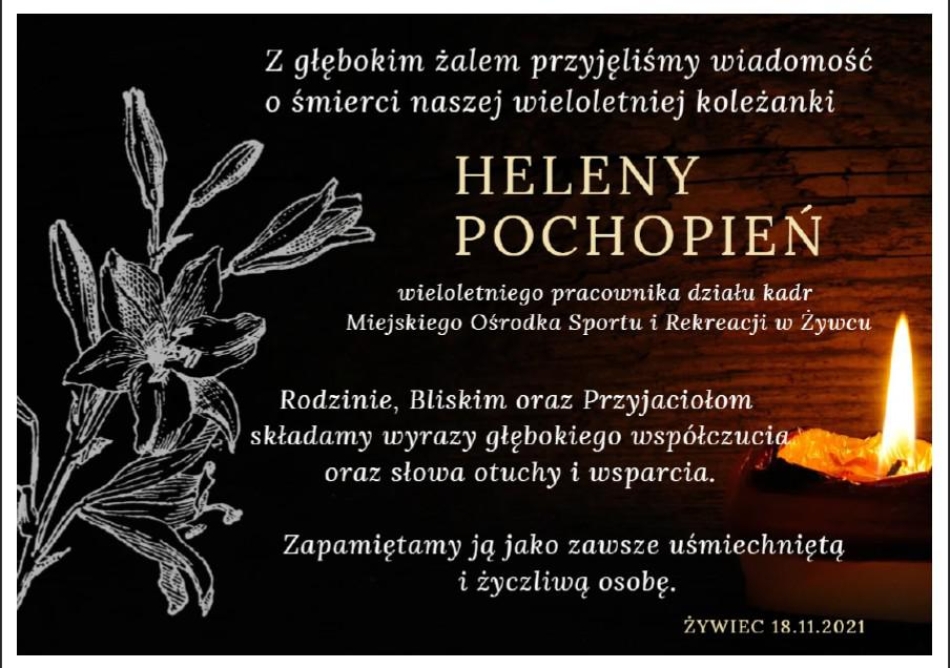 Z głębokim żalem...