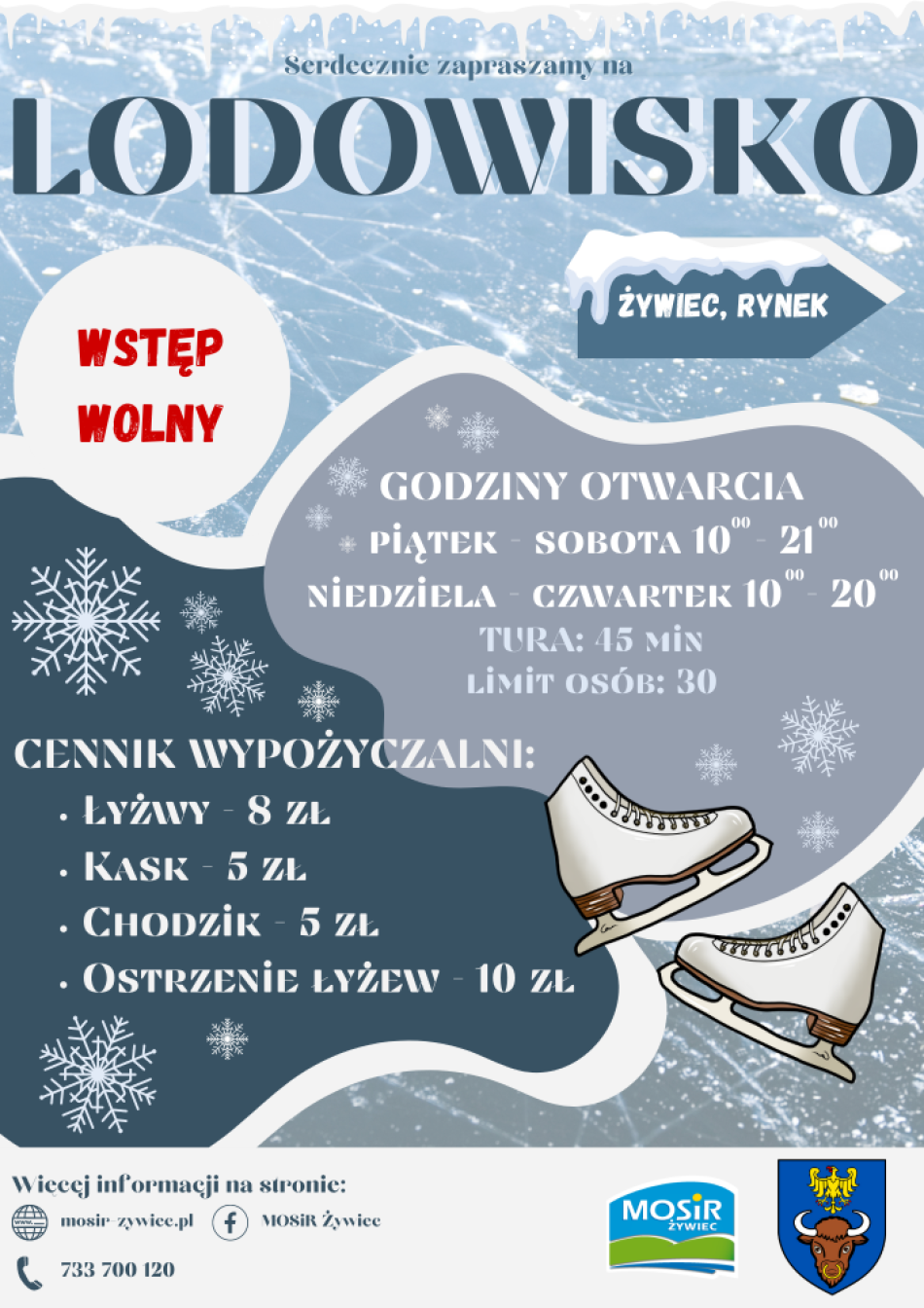 RUSZA LODOWISKO NA RYNKU W ŻYWCU