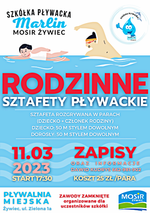 RODZINNE SZTAFETY PŁYWACKIE