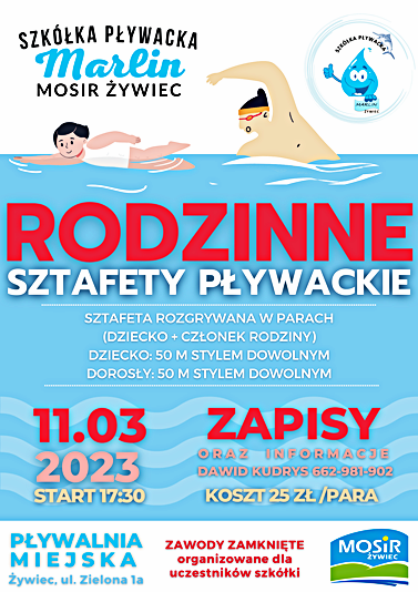 RODZINNE SZTAFETY PŁYWACKIE
