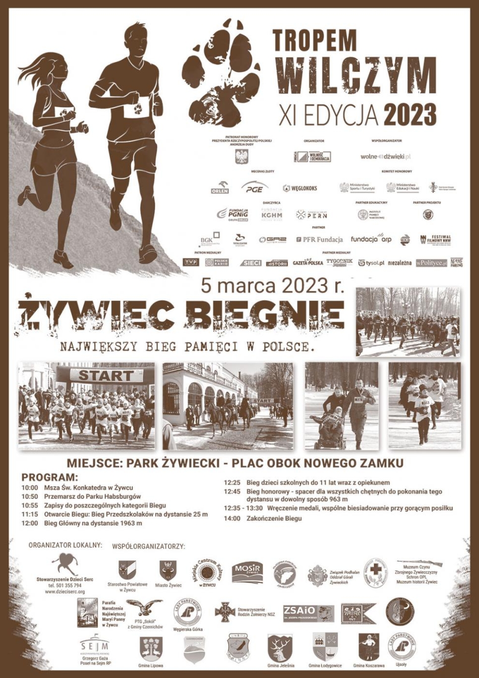 XI BIEG TROPEM WILCZYM-NAJWIĘKSZY BIEG PAMIĘCI W POLSCE 5.03.2023
