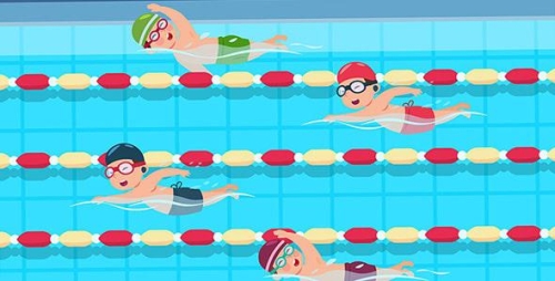 Zawody pływackie Lato z MOSiR-em