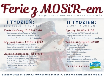 Ferie z MOSiRem - zajęcia sportowe dla dzieci i młodzieży - zdjęcie1