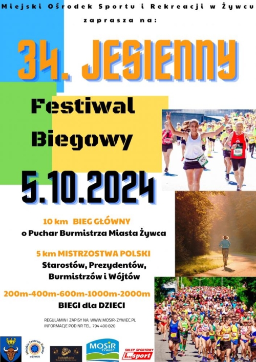Jesienny Festiwal Biegowy 5.10.2024 - ZAPISY