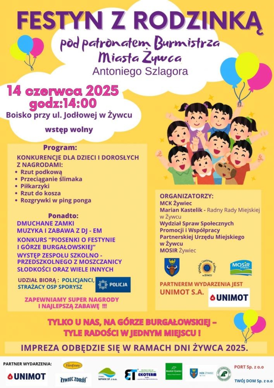 Zapraszamy na Festyn z Rodzinką 14.06.2025!