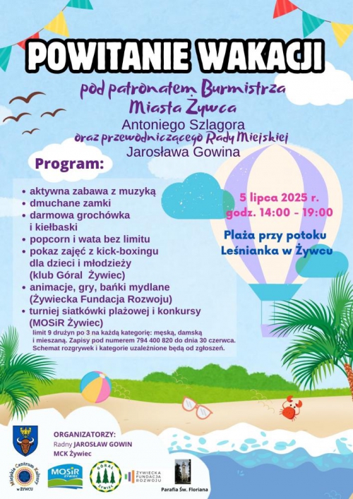 5 lipca POWITAMY WAKACJE wspólną zabawą przy potoku Leśnianka.!