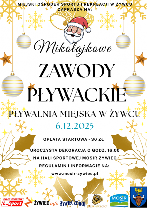 Mikołajkowe Zawody Pływackie – 6 grudnia 2025