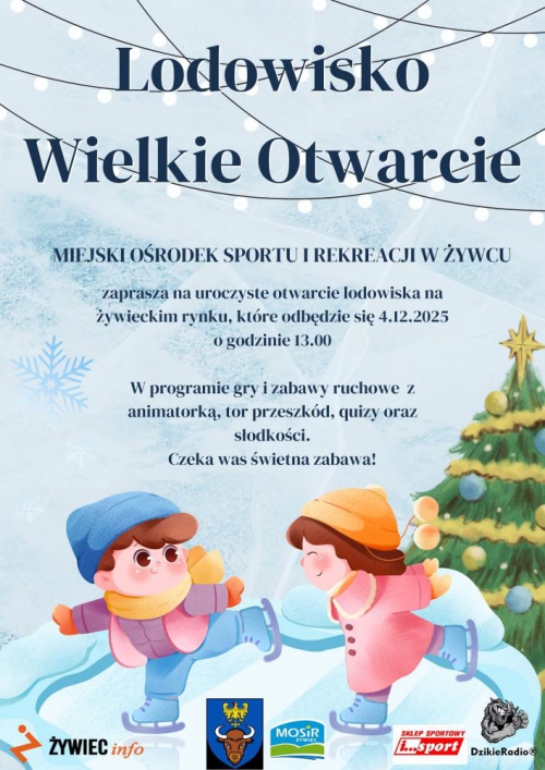 OTWARCIE LODOWISKA JUŻ 4.12.2025!!!