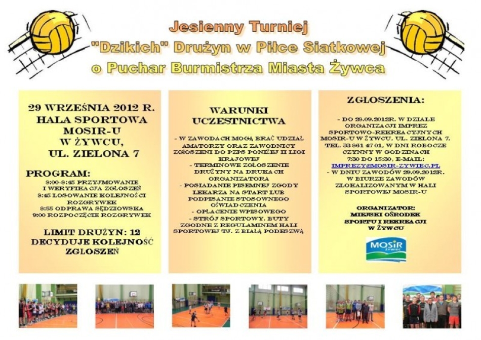 Jesienny Turniej Dzikich Drużyn w Piłce Siatkowej