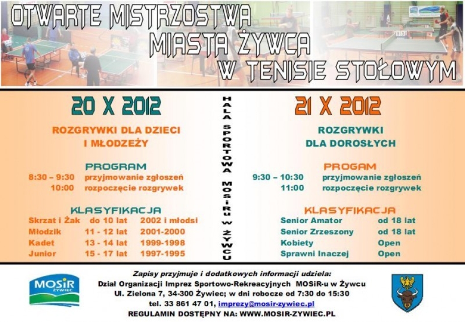 Otwarte Mistrzostwa Miasta Żywca w Tenisie Stołowym