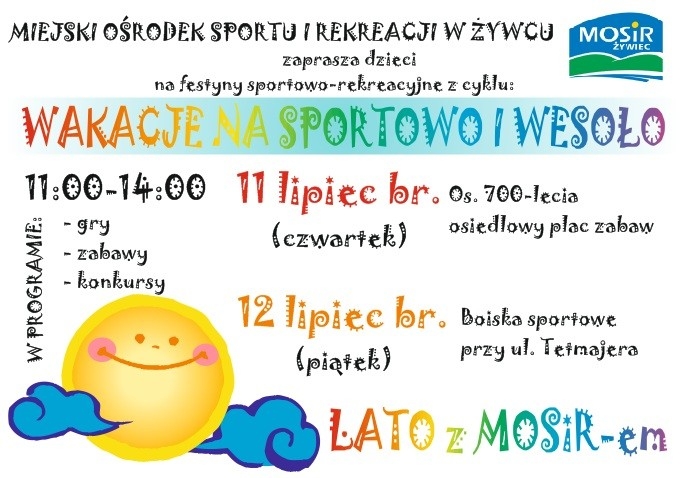 Wakacje na sportowo i wesoło