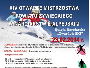 XIV Mistrzowstwa Powiatu Żywieckiego w Narciarstwie Alpejskim - zdjęcie1