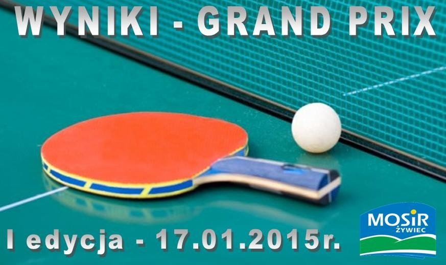 Wyniki I-szej edycji Grand Prix w Tenisie Stołowym