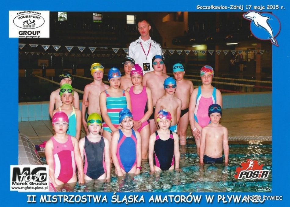 Szkółka pływacka MOSiR-u na Mistrzostwach Śląska Amatorów