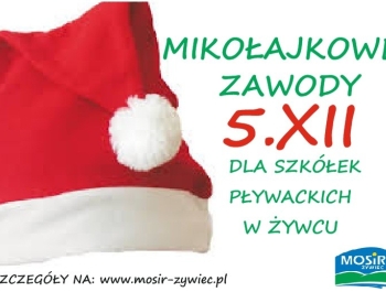 MIKOŁAJKOWE ZAWODY DLA SZKÓŁEK PŁYWACKICH W ŻYWCU - zdjęcie1