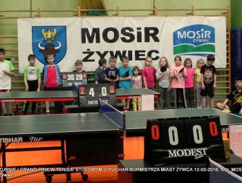 ROZSTRZYGNIĘCIE TURNIEJU GRAND PRIX W TENISIE STOŁOWYM O PUCHAR BURMISTRZA MIASTA ŻYWCA - zdjęcie28