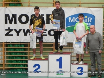 ROZSTRZYGNIĘCIE TURNIEJU GRAND PRIX W TENISIE STOŁOWYM O PUCHAR BURMISTRZA MIASTA ŻYWCA - zdjęcie17