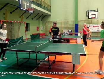 ROZSTRZYGNIĘCIE TURNIEJU GRAND PRIX W TENISIE STOŁOWYM O PUCHAR BURMISTRZA MIASTA ŻYWCA - zdjęcie13