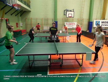 ROZSTRZYGNIĘCIE TURNIEJU GRAND PRIX W TENISIE STOŁOWYM O PUCHAR BURMISTRZA MIASTA ŻYWCA - zdjęcie12