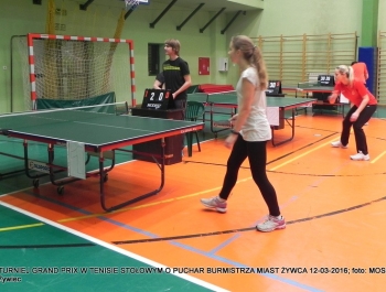 ROZSTRZYGNIĘCIE TURNIEJU GRAND PRIX W TENISIE STOŁOWYM O PUCHAR BURMISTRZA MIASTA ŻYWCA - zdjęcie10