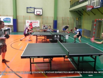 ROZSTRZYGNIĘCIE TURNIEJU GRAND PRIX W TENISIE STOŁOWYM O PUCHAR BURMISTRZA MIASTA ŻYWCA - zdjęcie6