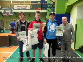 ROZSTRZYGNIĘCIE TURNIEJU GRAND PRIX W TENISIE STOŁOWYM O PUCHAR BURMISTRZA MIASTA ŻYWCA - zdjęcie4