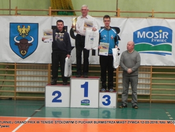 ROZSTRZYGNIĘCIE TURNIEJU GRAND PRIX W TENISIE STOŁOWYM O PUCHAR BURMISTRZA MIASTA ŻYWCA - zdjęcie3