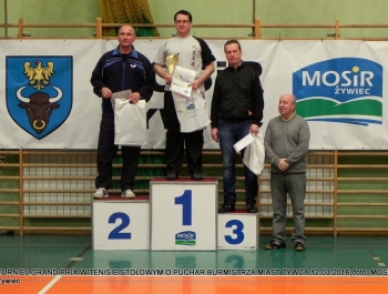 ROZSTRZYGNIĘCIE TURNIEJU GRAND PRIX W TENISIE STOŁOWYM O PUCHAR BURMISTRZA MIASTA ŻYWCA - zdjęcie1