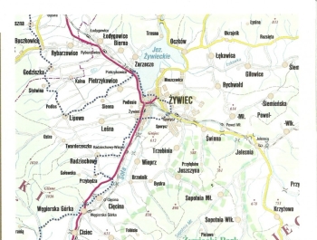 ZAPRASZAMY W BESKIDY! Mapka powiatu żywieckiego - zdjęcie2