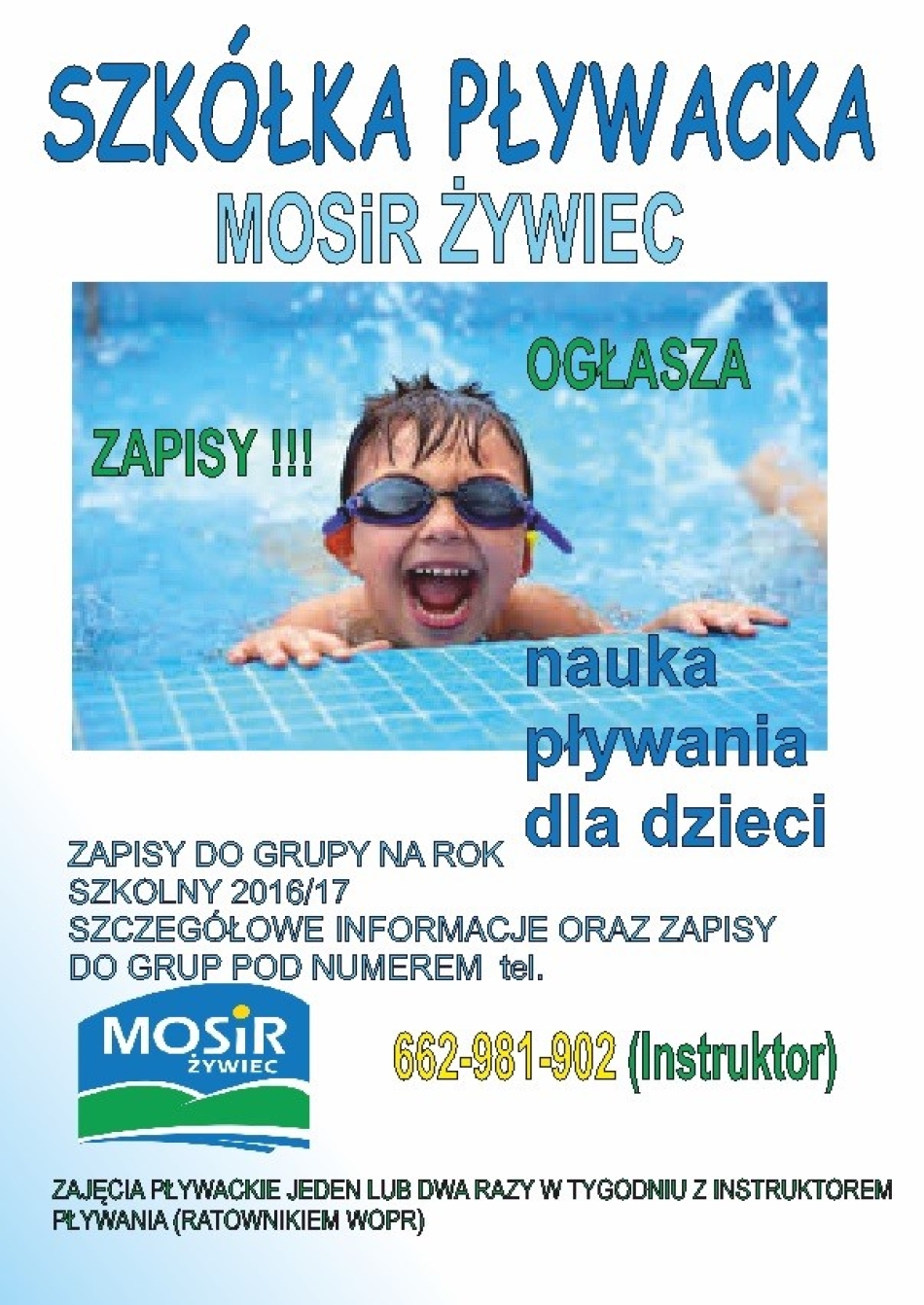 SZKÓŁKA PŁYWACKA 2016