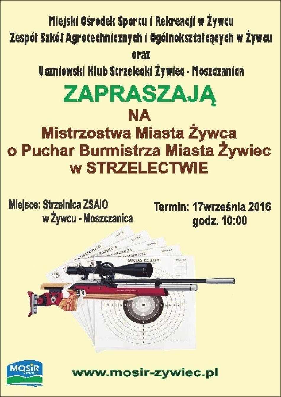 MISTRZOSTWA MIASTA ŻYWCA W STRZELECTWIE