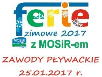 ZAWODY PŁYWACKIE: Ferie z MOSiR-em 2017 - zdjęcie1