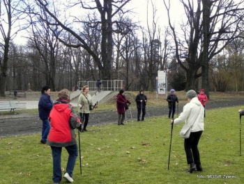 SENIOR/KA spaceruje w stylu NORDIC WALKING. - zdjęcie3