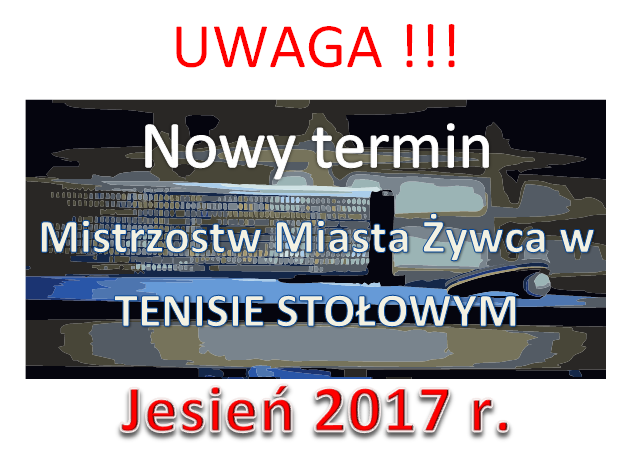 UWAGA! Tenis stołowy  - przeniesiony