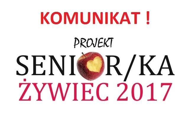 KOMUNIKAT - PROJEKT SENIOR/KA 2017