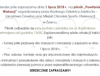 PIKNIK "Powitanie Wakacji" - zdjęcie1
