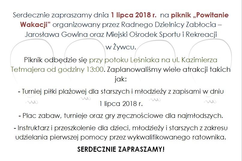 PIKNIK Powitanie Wakacji