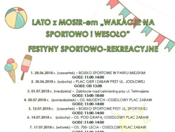 LATO z MOSiR-em 2018 - sprawdź nasze obiekty! - zdjęcie2