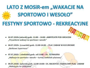 Zapraszamy na festyny sportowo - rekreacyjne 2019 ! - zdjęcie1